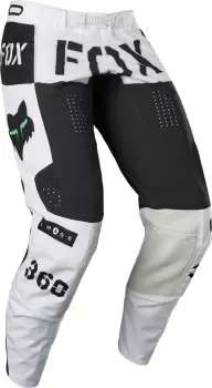 Image of FOX 360 Nobyl Motocross Pants, black-white, Size 30, black-white, Size 30