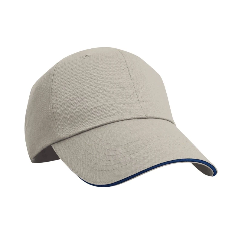 Image of Result Result Men Herringbone Sandwich Peak Baseball Cap in Navy Navy One Size Male 5063527387479