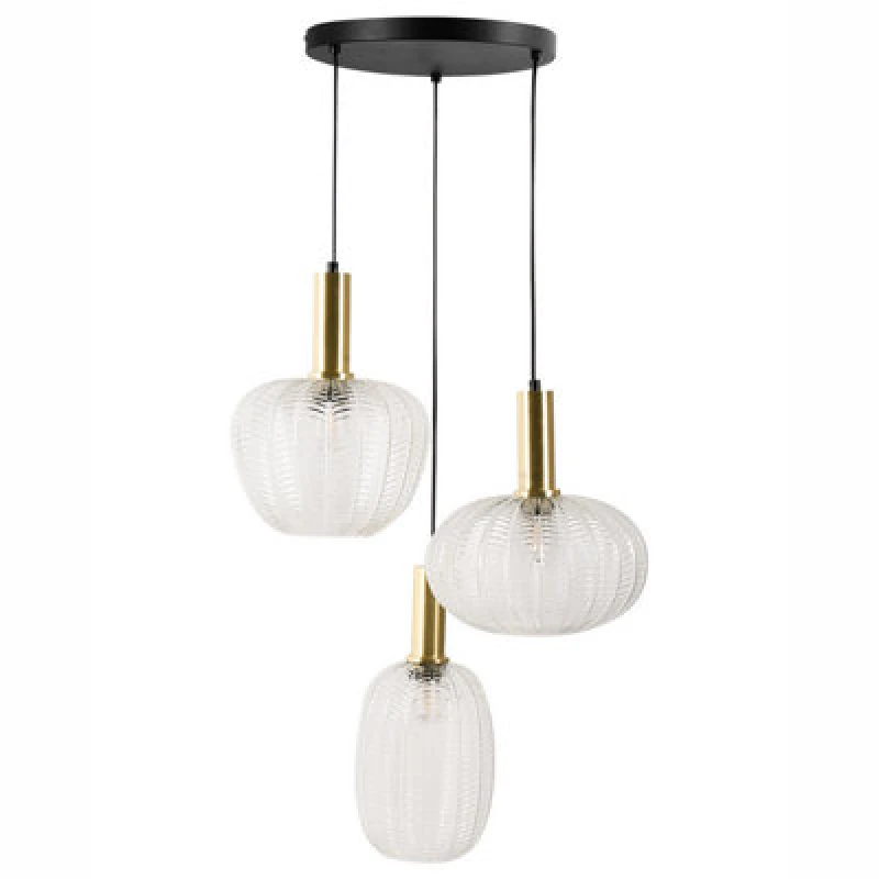 Image of Beliani Pendant Lamp Njoro Glass Transparent