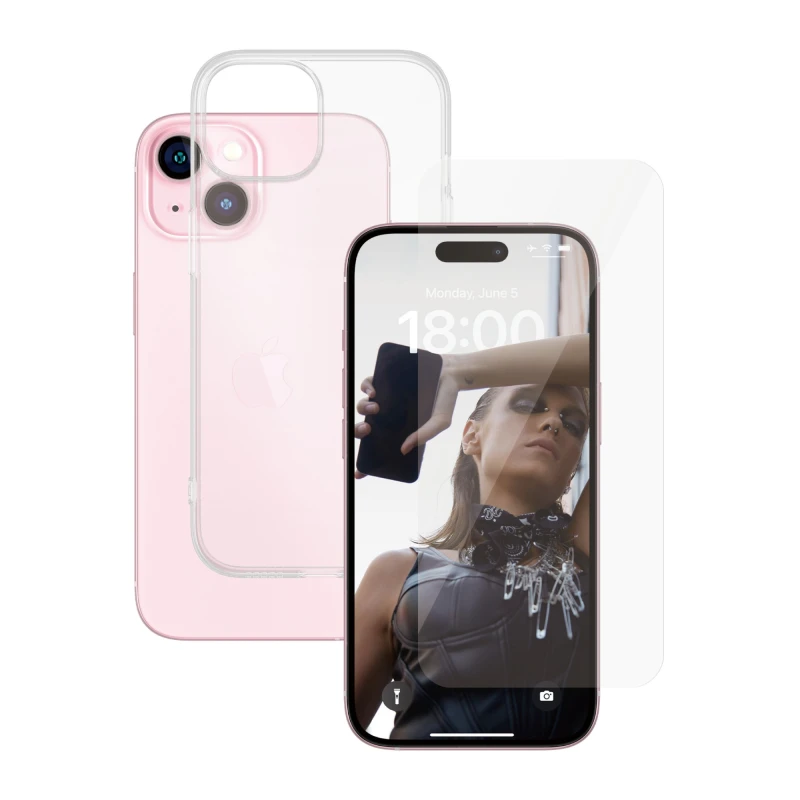 Image of PanzerGlass SAFE. by 2-in-1 Bundle iPhone 15 BULK