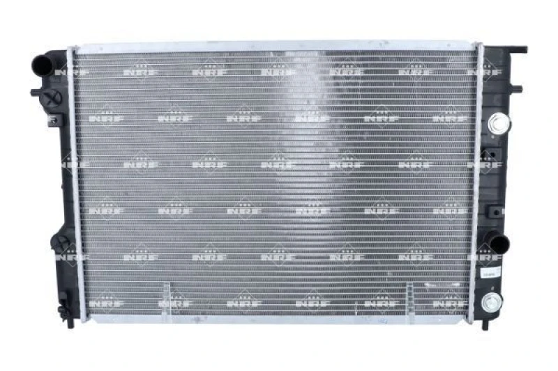 Image of NRF 509689 Engine radiator EASY FIT Brazed cooling fins, Aluminium, with mounting parts Aluminium Radiator,engine cooling (470)