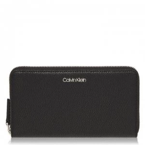 Image of Calvin Klein Neat Zip Around Purse - BLACK BAX