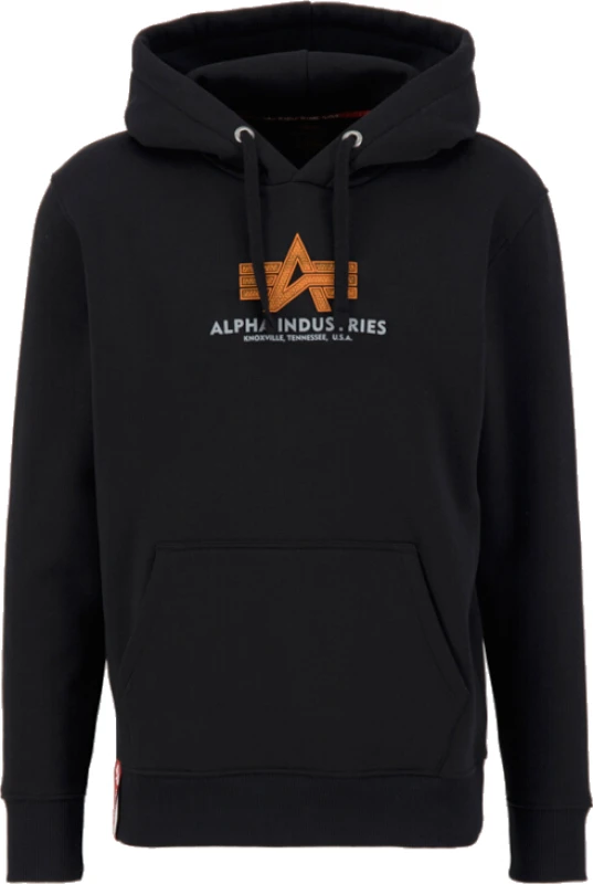 Image of Alpha Industries Basic Rubber Hoodie, black, Size S for Men