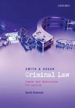 Image of Smith and Hogan Criminal Law by David Ormerod Paperback