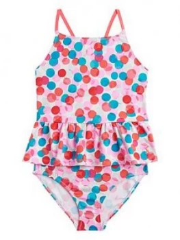 Image of Joules Toddler Girls Sabina Spot Tankini Set - Multi, Size Age: 1 Year, Women