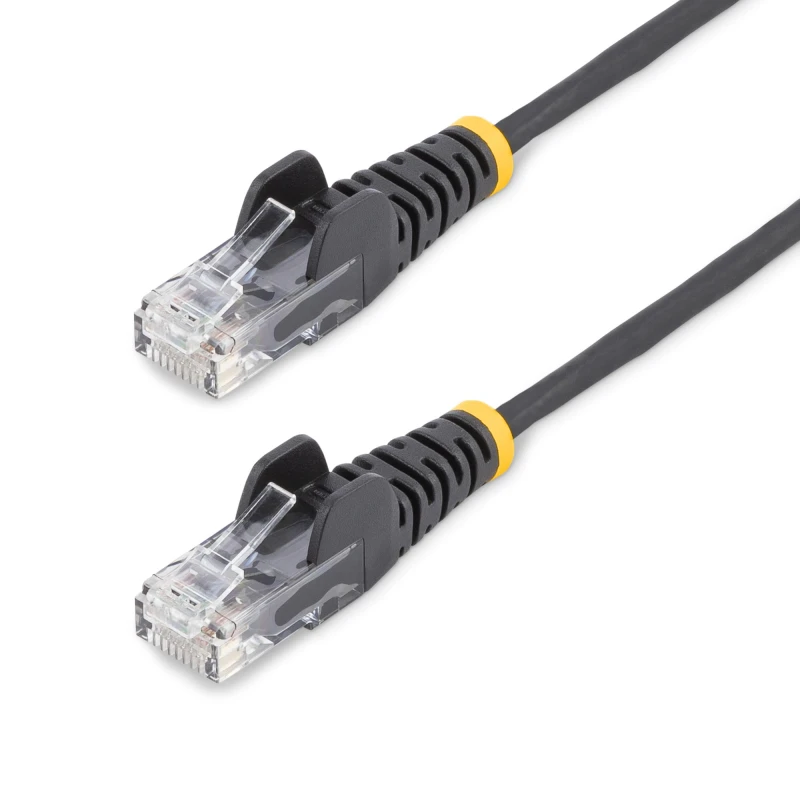 Image of StarTech.com 5m Black Slim CAT6 Ethernet Cable. Snagless. 100W PoE. UT