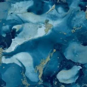 Image of Holden Decor Parian Navy Wallpaper