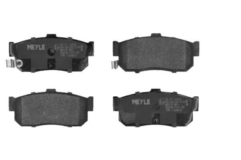 Image of MEYLE 025 217 1316/W Brake pad set Rear Axle, with acoustic wear warning, Original Quality, with anti-squeak plate Brake Pad Set,disc brake (402)
