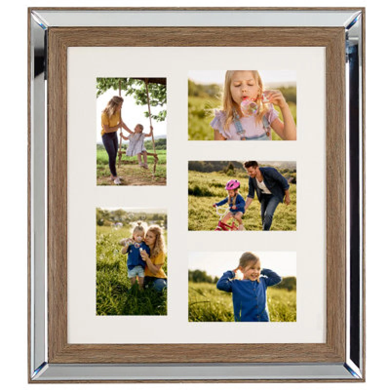 Image of Beliani Frame For 5 Photos Sinta Silver