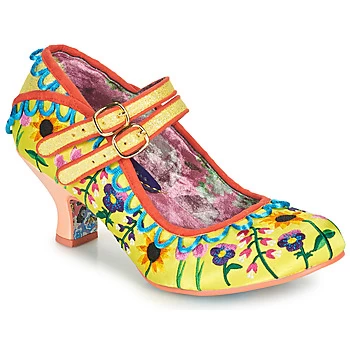 Image of Irregular Choice CHARMERS MARKET womens Court Shoes in Yellow.5,8,9