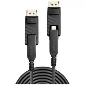 Image of LINDY Cable Mini DisplayPort plug, Mini DisplayPort plug 20.00 m Black 38481 Ultra HD (8K) DisplayPort cable