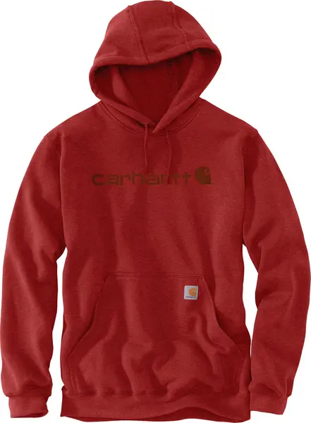 Image of Carhartt Signature Logo, hoody , color: Red , size: L