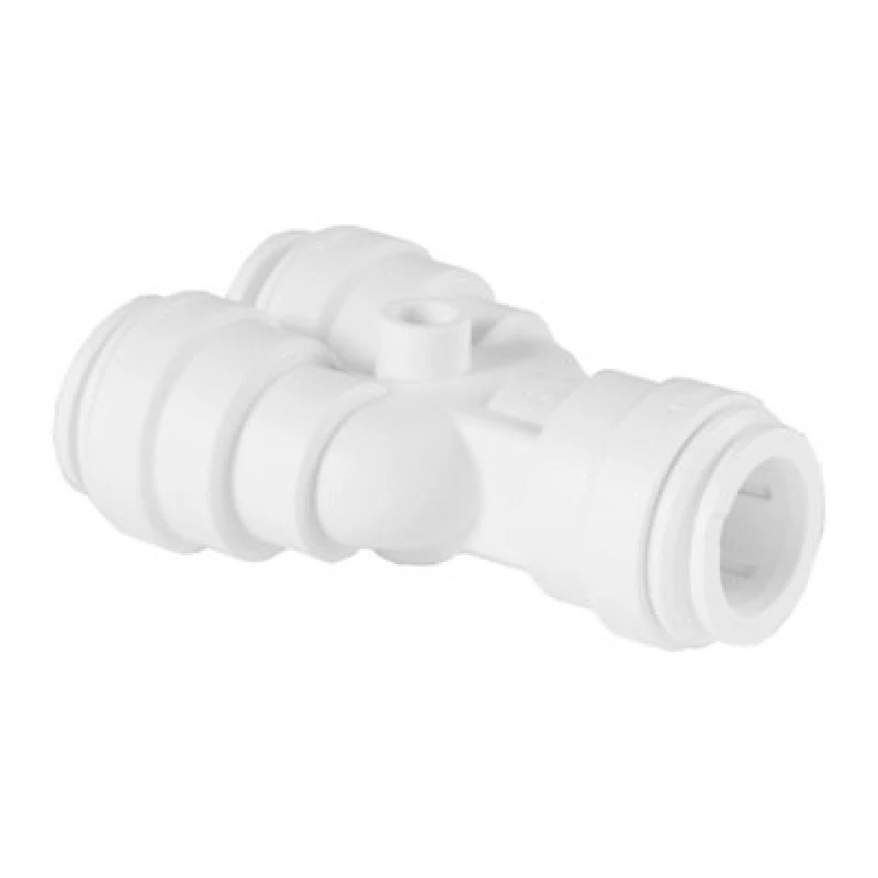Image of John Guest Speedfit 15mm Two Way Divider Y Connector Pipe Fitting Push Fit (Pack Of 2)