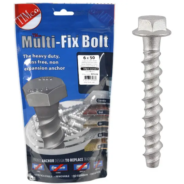 image of Multi Fix Bolt Hex Head Concrete Screws MF650B Diameter: 6mm