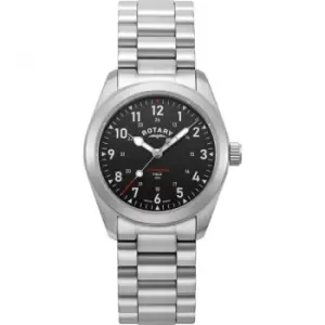 Image of Rotary Mens Rotary Commando Sapphire Glass Watch - Black
