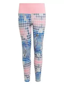 Image of adidas Junior Girls Dance Tights, Bright Grey, Size 7-8 Years