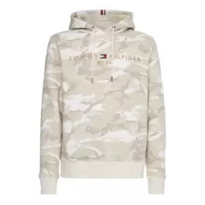 image of Tommy Hilfiger Camo Tommy Logo Hoody - Beige