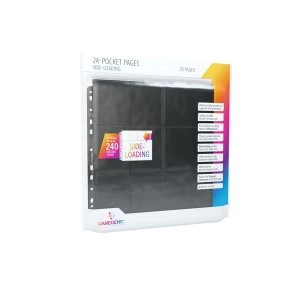 Image of Gamegenic 24-Pocket Sideloading Pages 10 Sleeves - Black