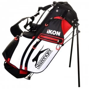 image of Slazenger Ikon Stand Bag Junior - Black/Red