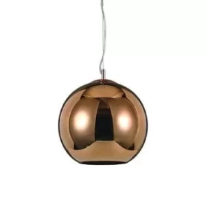 Image of Nemo 1 Light Small Dome Ceiling Pendant Copper, E27
