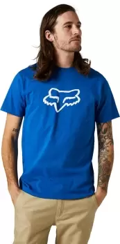 Image of FOX Legacy FOX Head T-Shirt, blue, Size S, blue, Size S