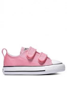 image of Converse Chuck Taylor All Star 2V Infant Trainer, Pink/White, Size 5