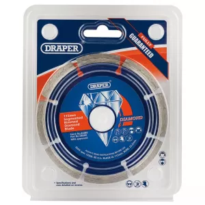 Image of Draper 115 x 22.2mm Segmented Rim Diamond Blade