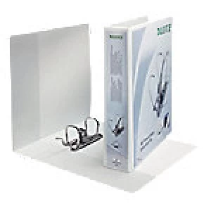 Image of Leitz Presentation Lever Arch File 65mm Polypropylene, Cardboard 2 ring A4+ White