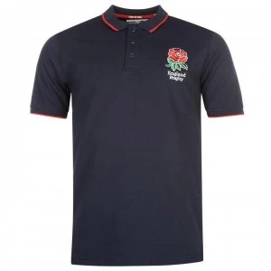 Image of RFU England Rugby Core Polo Shirt Mens - Navy