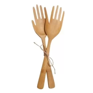 Image of Bamboo Hands Salad Servers