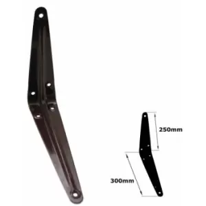 Image of Shelf Brackets Brown London Pattern Metal For Shelving Constructions - Size 250x300mm - Pack of 20