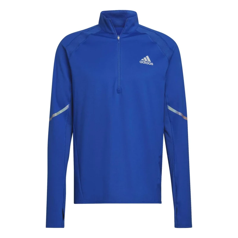Image of adidas Everydayrun Half Zip Up Sweatshirt Bleu Male XL
