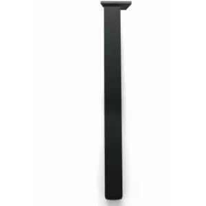 image of Adjustable Square Alu Breakfast Bar Worktop Support Table Leg 710mm - Colour Black - Pack of 1