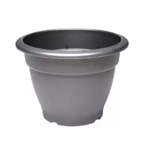 image of Sankey Round Plastic Black Bell Pot (H)220mm (Dia)310mm