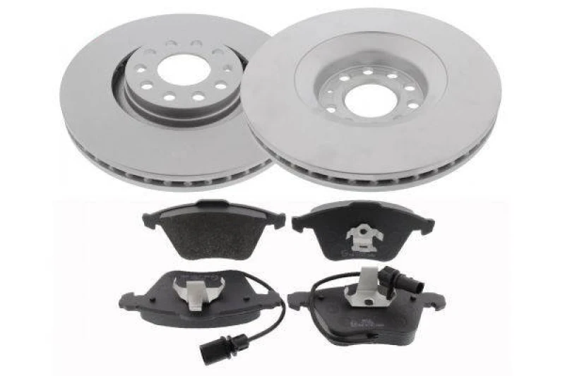 Image of MAPCO 47825HPS Brake disc and pads set Front Axle, Brake Disc Type: Vented, incl. wear warning contact Brake Set,disc brakes (3405)