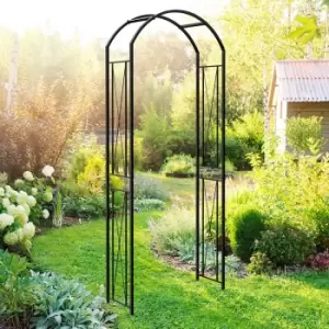 image of Panacea Camberwell Metal Garden Arch 7'8 x 32