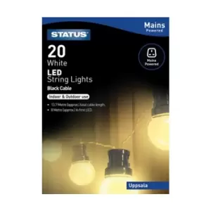 Image of Status Uppsala - 20 - LED - Cool White - Frosted - Indoor/Outdoor - Mains Powered - Party Festive Lights