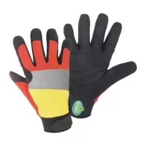 Image of Forstschutzhandschuh WOODS Mechanicas Gr.XXL schwarz/rot/gelb PSA III