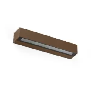 Image of Faro DORO-20 - Integrated LED Up Down Lighter Outdoor Wall Light Brown, 3000K, IP65