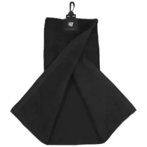 Image of Masters Tri-Fold Golf Towel (One Size) (Black)