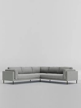 Image of Swoon Munich Fabric 5 Seater Corner Sofa - Soft Wool