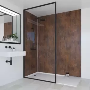 image of Multipanel Linda Barker Bathroom Wall Panel Hydrolock 2400 X 900mm Corten Elements