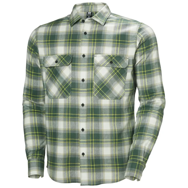 Image of Long sleeve shirt Helly Hansen Lokka Flannel Vert Male 2XL