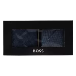 Image of Boss H-Set Tie-Pkt Sq-232 10251315 - Blue