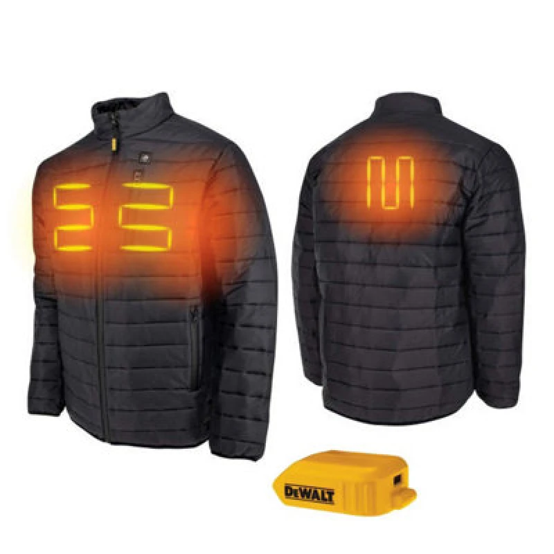Image of DEWALT Dchj093 Heated Lightweight Puffer Jacket Coat 18V Xr Medium Bare Unit