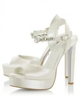 image of Dune London Bridal Miracle Heeled Sandals - Ivory