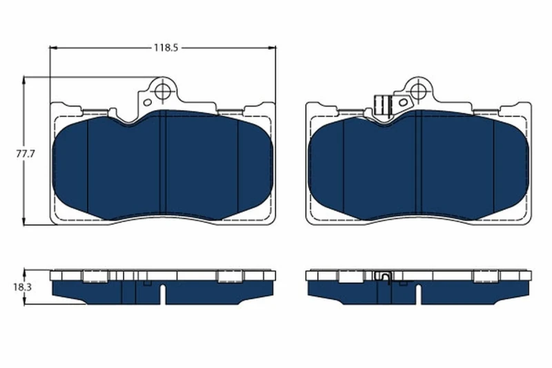 Image of Brake pad set TRW GDB3398BTE