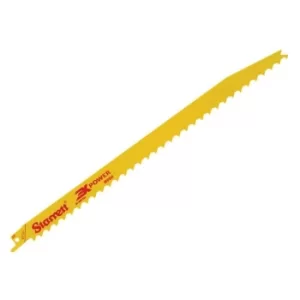 image of Starrett BT123-5 Bi-Metal Reciprocating Blade, Wood Tapered 300mm 3 TPI (Pack 5)