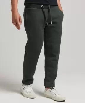 Image of Superdry Mens Organic Cotton Vintage Logo Embroidered Joggers Green / Dark Olive Marl - Size: L