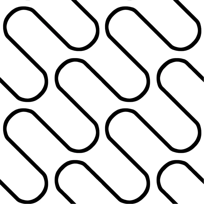 Image of Catherine Lansfield Linear Curve Geometric Wallpaper Black unisex One Size